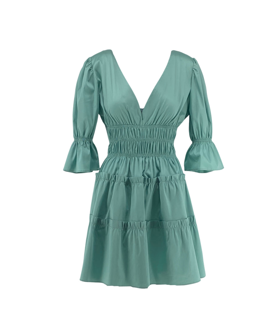 Short Dress with Ruffles