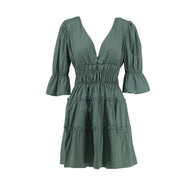 Short Dress with Ruffles