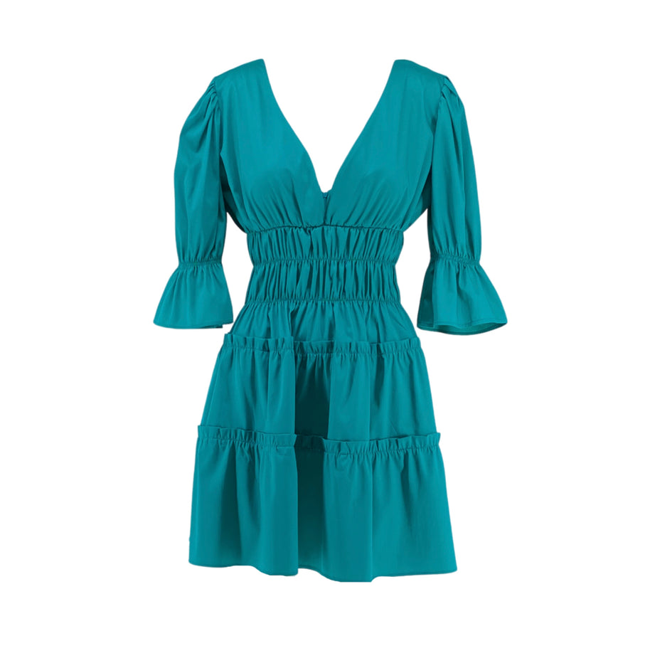 Short Dress with Ruffles