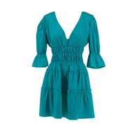 Short Dress with Ruffles