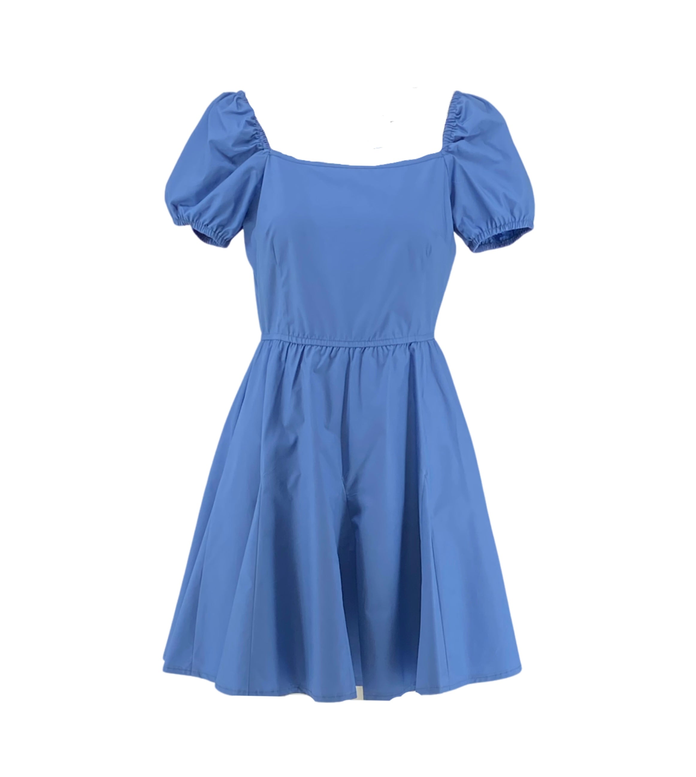 Mini Dress with Puff Sleeves
