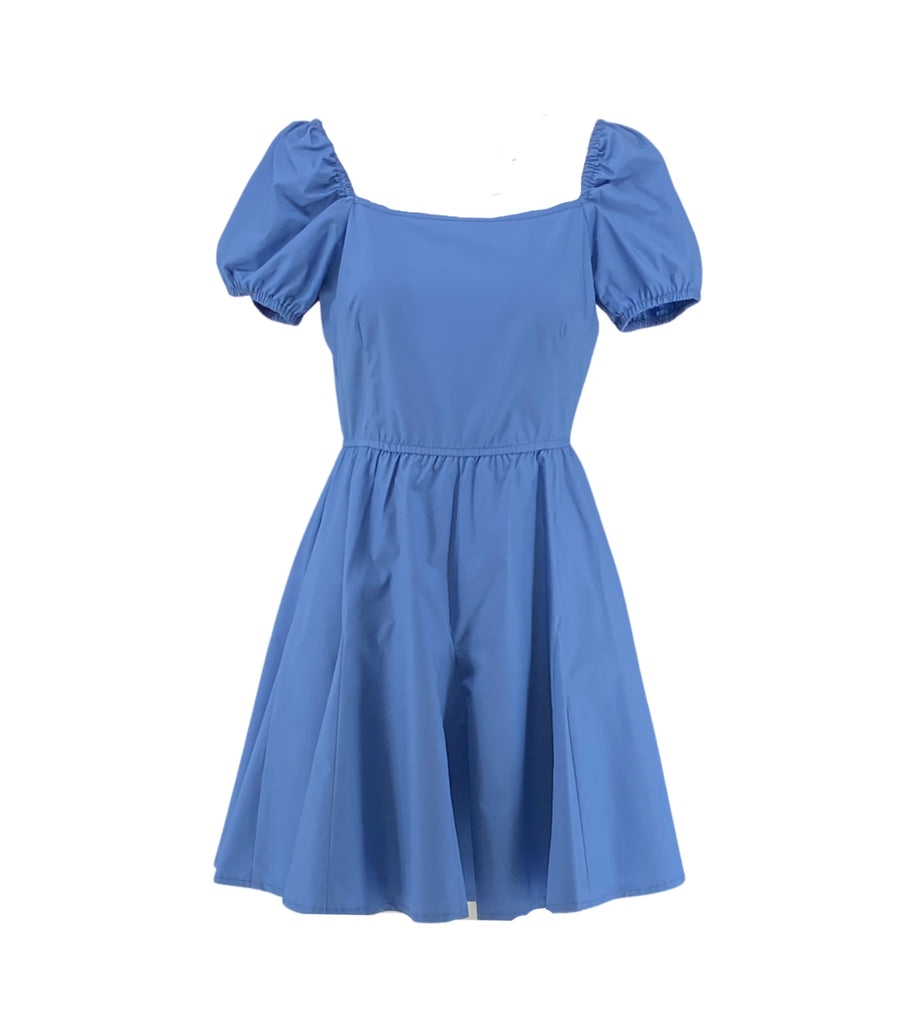 Mini Dress with Puff Sleeves