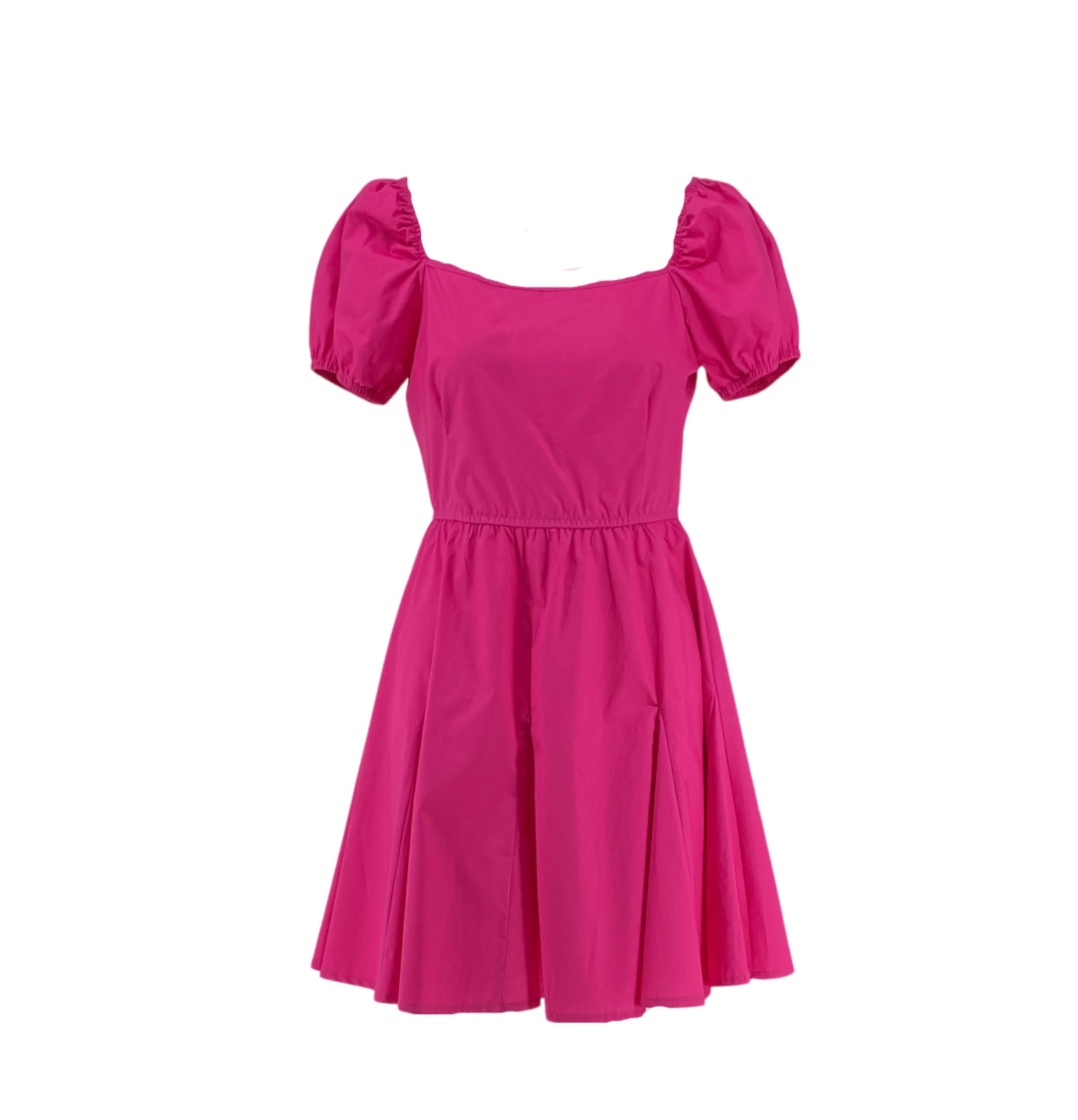 Mini Dress with Puff Sleeves