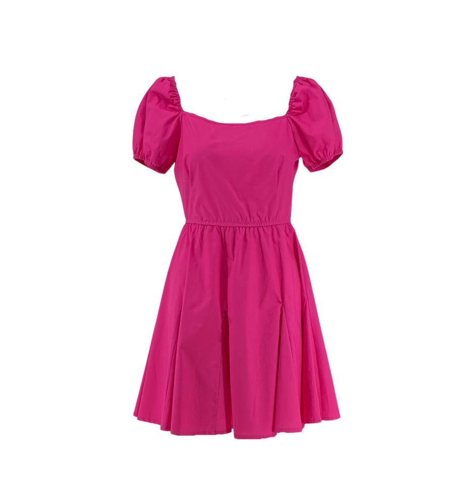 Mini Dress with Puff Sleeves
