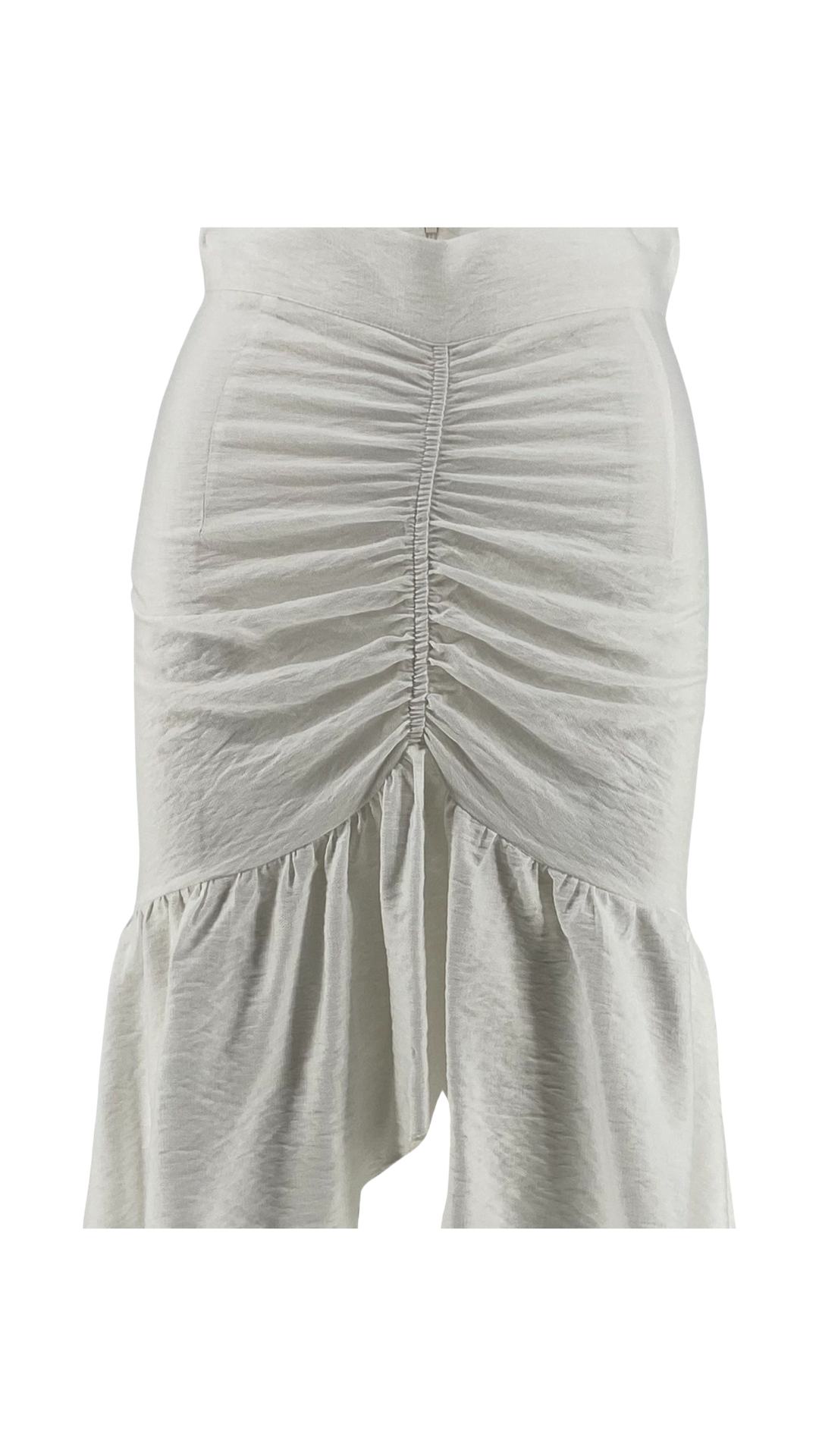 Asymmetrical Skirt with Ruffles