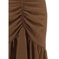 Asymmetrical Skirt with Ruffles