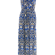 Long Elastic Dress with Designs