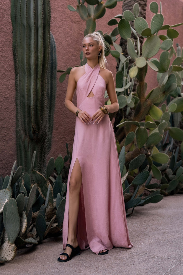 Long Dress with Tie