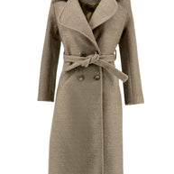 Παλτό μπουκλέ σταυρωτό