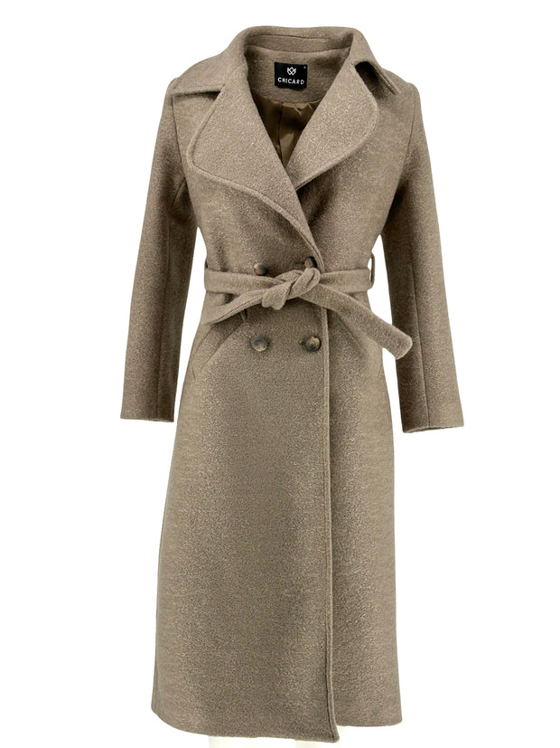 Παλτό μπουκλέ σταυρωτό