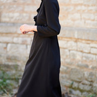 Dress with Ruffles on the Chest