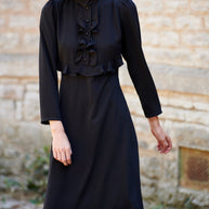 Dress with Ruffles on the Chest