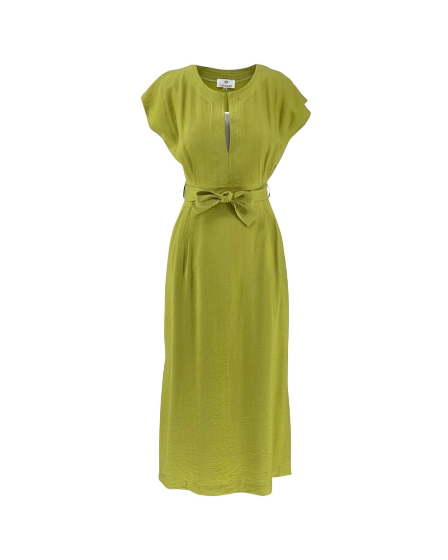 Midi Dress with Belt