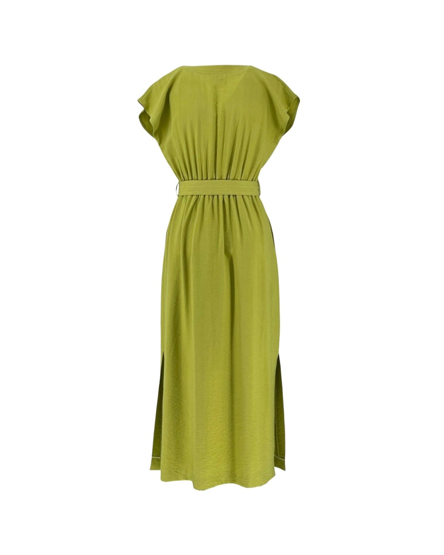 Midi Dress with Belt