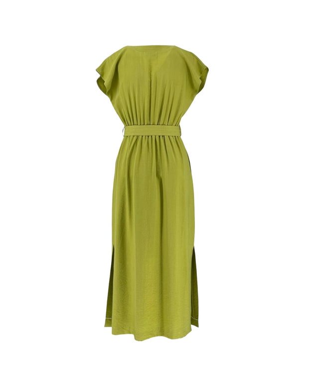 Midi Dress with Belt