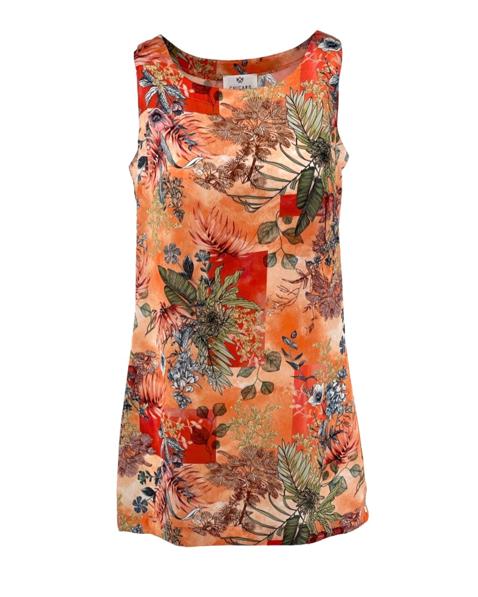 Patterned Satin Blouse