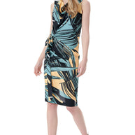 Satin Dress with Tie