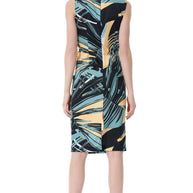 Satin Dress with Tie