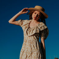 Short Dress with Ruffles