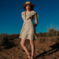 Short Dress with Ruffles