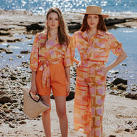 Printed Satin Shirt