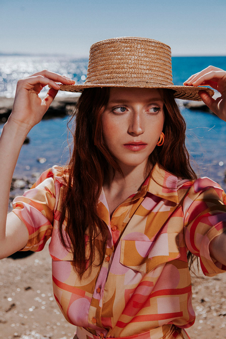 Printed Satin Shirt