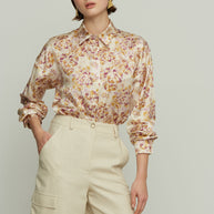 Floral Silk Shirt