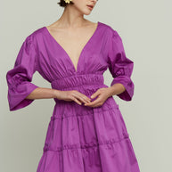 Short Dress with Ruffles