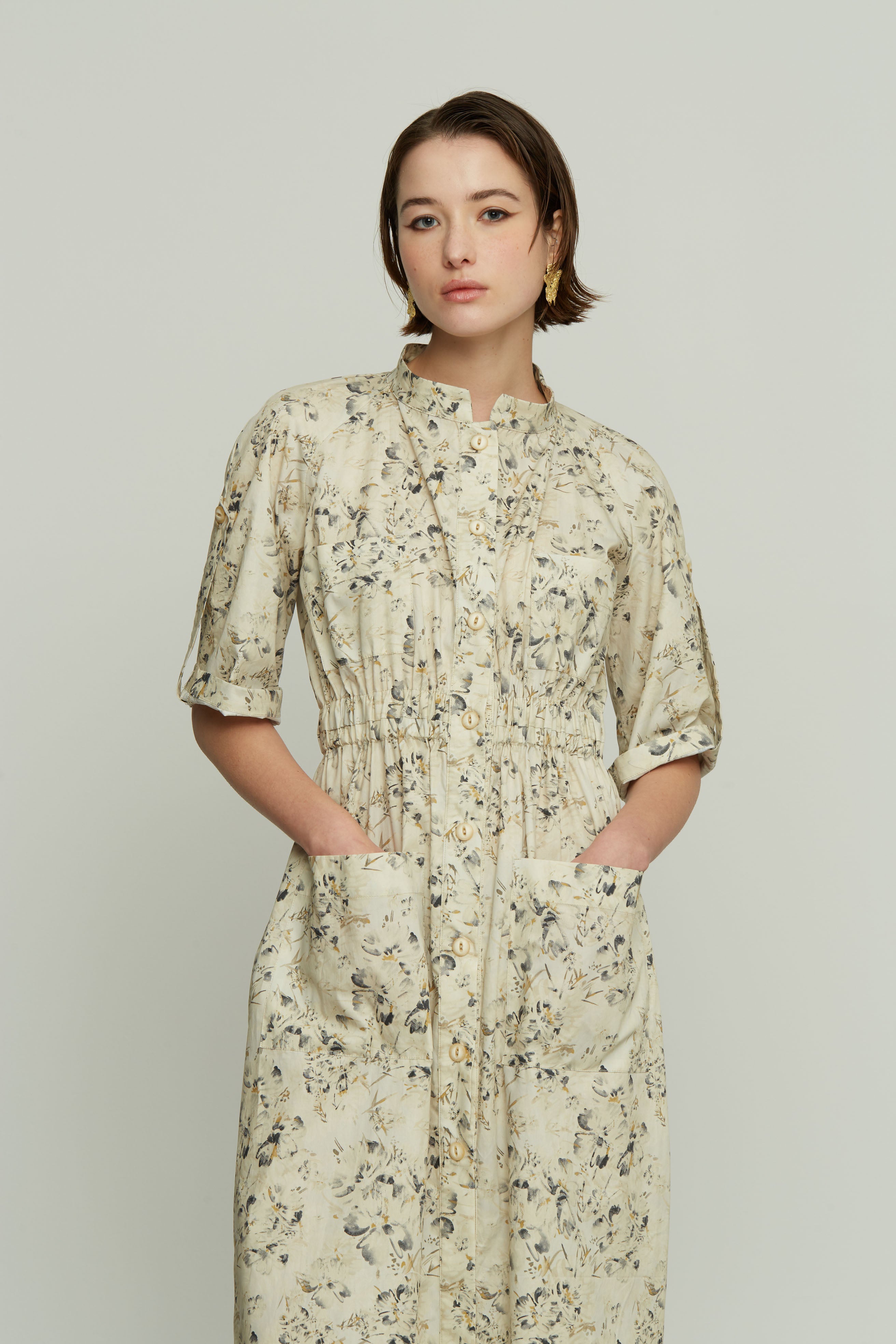 Floral Dress with Pockets