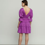 Short Dress with Ruffles