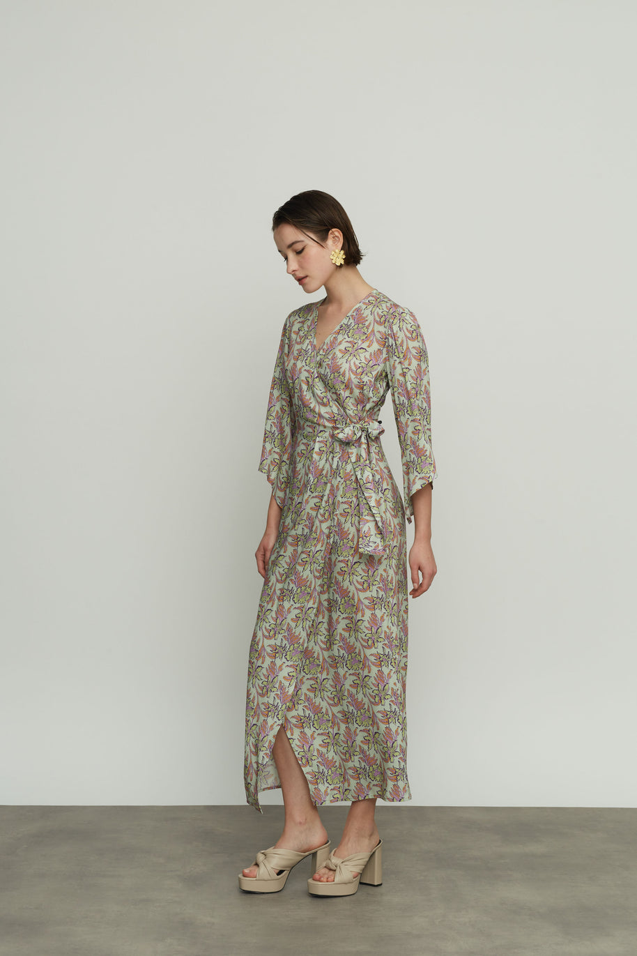 Floral Dress with Side Bow