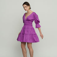 Short Dress with Ruffles