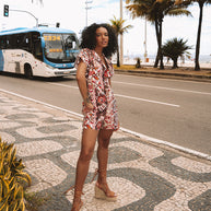 Printed Short Jumpsuit