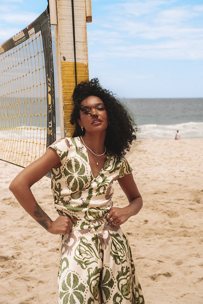 Croisette Patterned Blouse