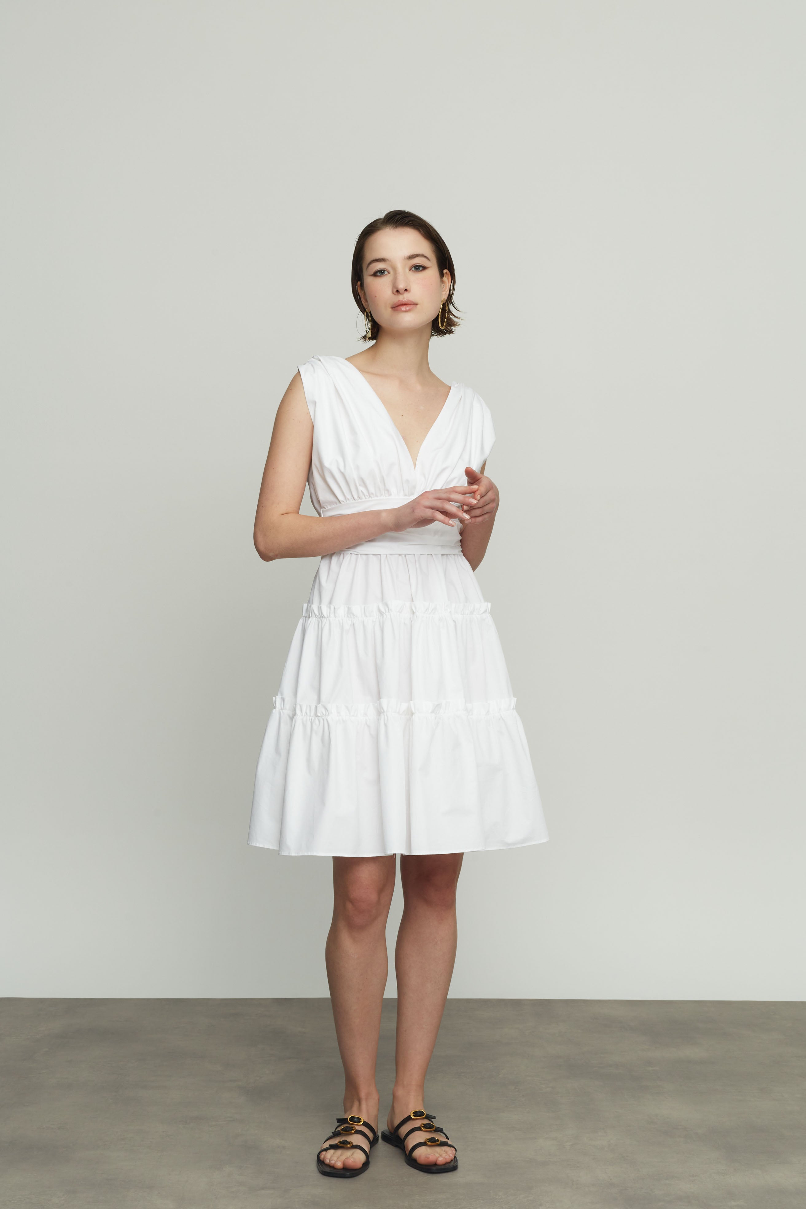 Short Dress with Tie Back