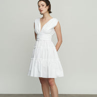 Short Dress with Tie Back