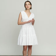 Short Dress with Tie Back