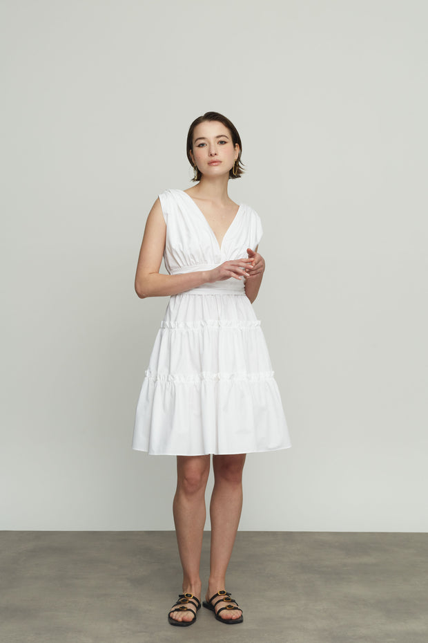 Short Dress with Tie Back