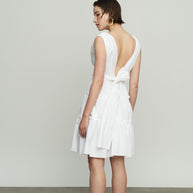 Short Dress with Tie Back