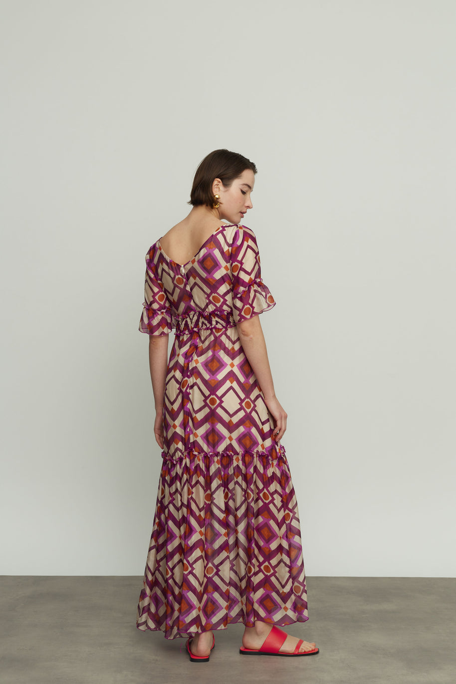 Silk Printed Dress