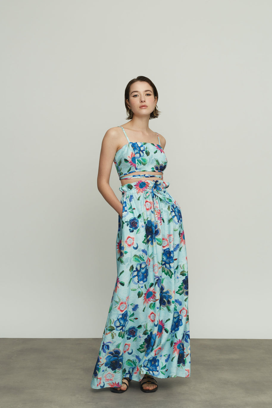 Long Skirt with Flowers