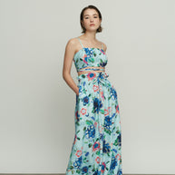 Long Skirt with Flowers