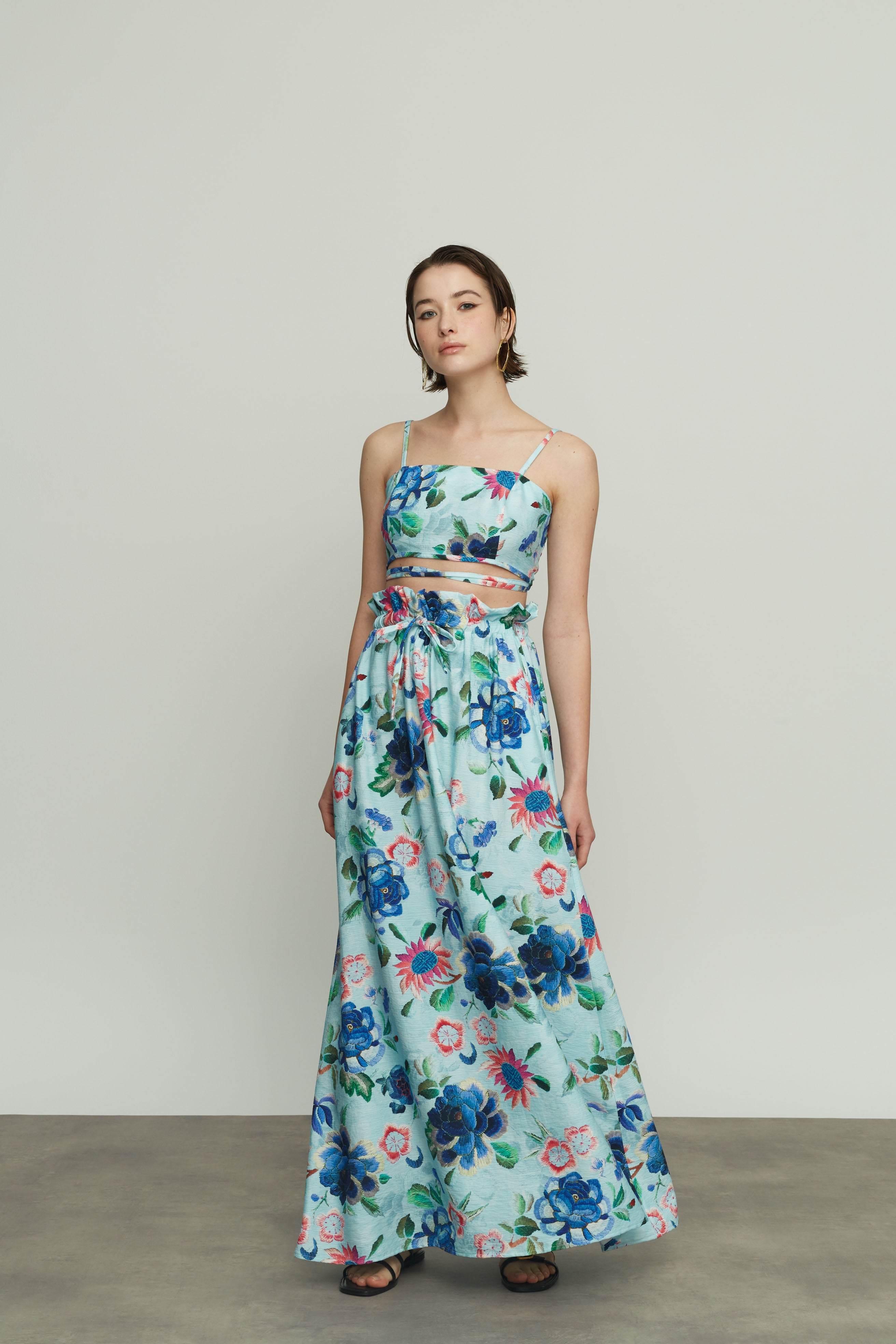 Long Skirt with Flowers