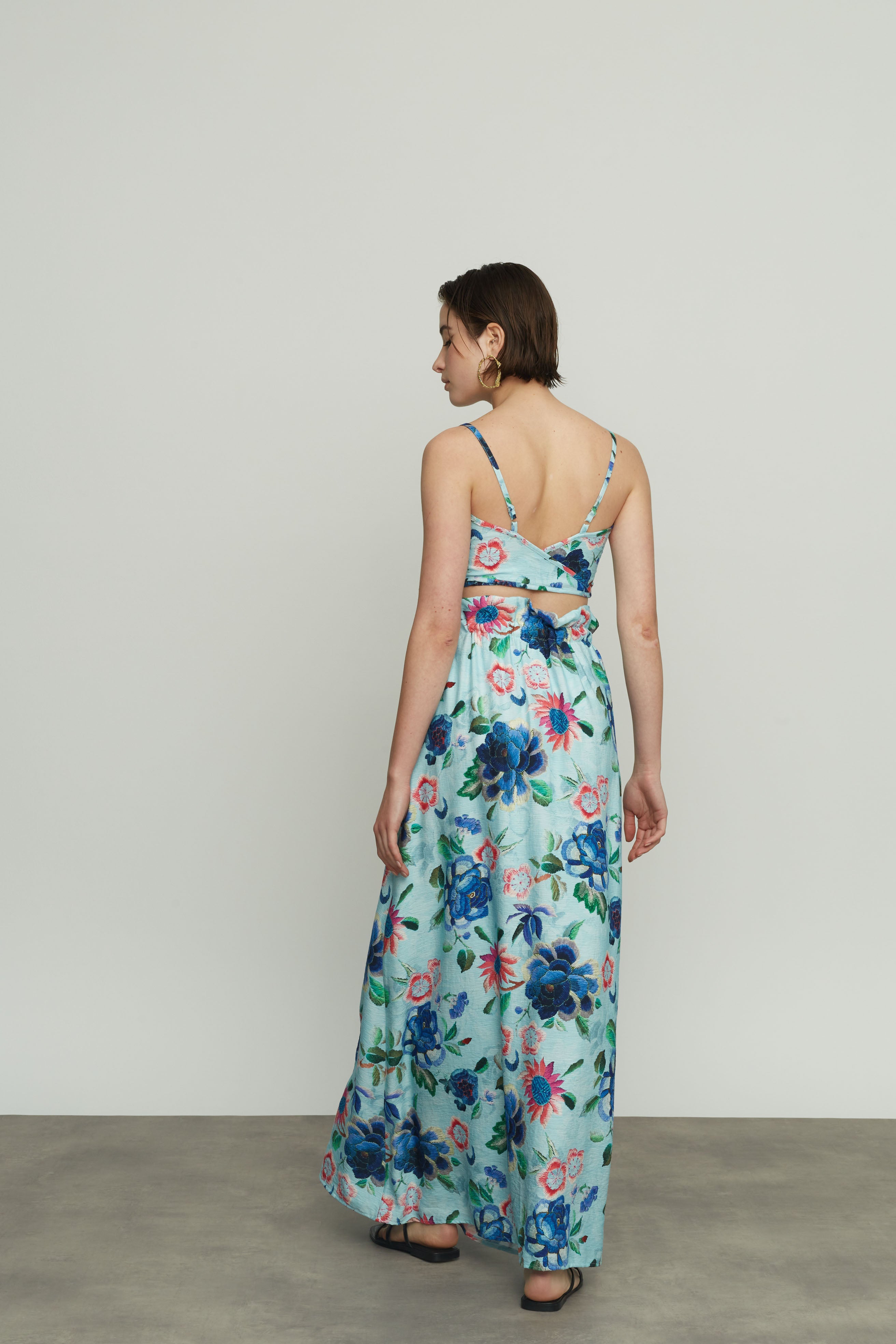 Long Skirt with Flowers