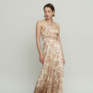 Floral Silk Dress