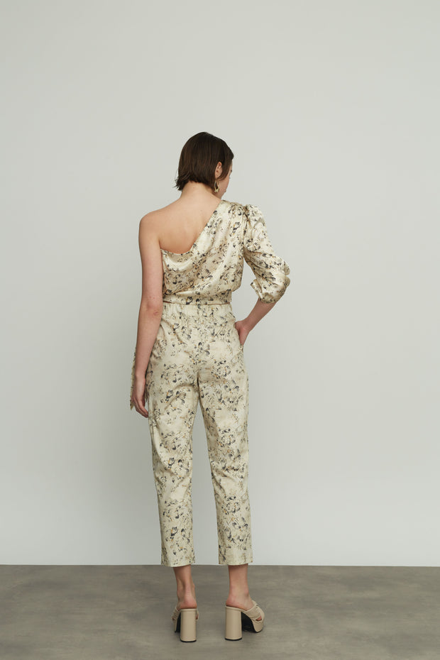 Floral Straight-Length Pants