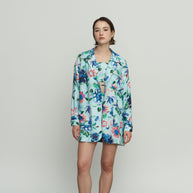 Long Jacket with Flowers